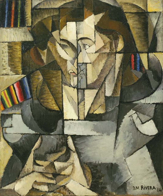 Diego Rivera - Jacques Lipchitz,vintage art, modern poster print