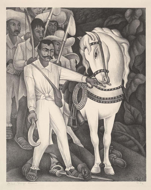 Diego Rivera - Zapata vintage art, modern poster print