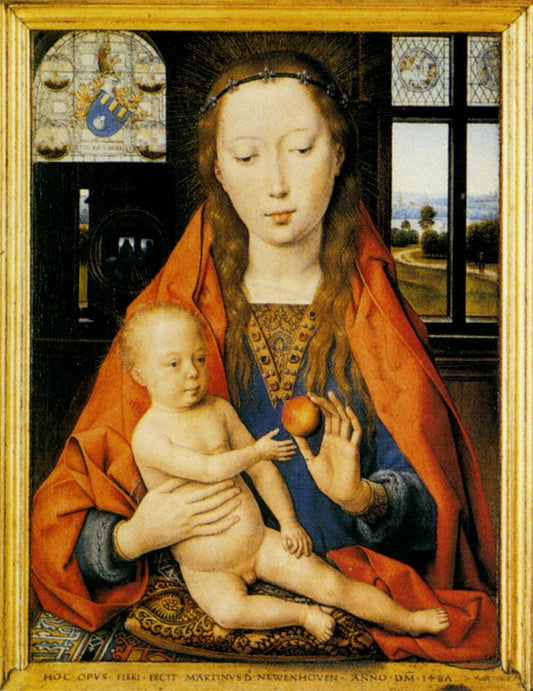 Diptych Of Martin Van Nieuwenhove, vintage artwork by Hans Memling, A3 (16x12") Poster Print