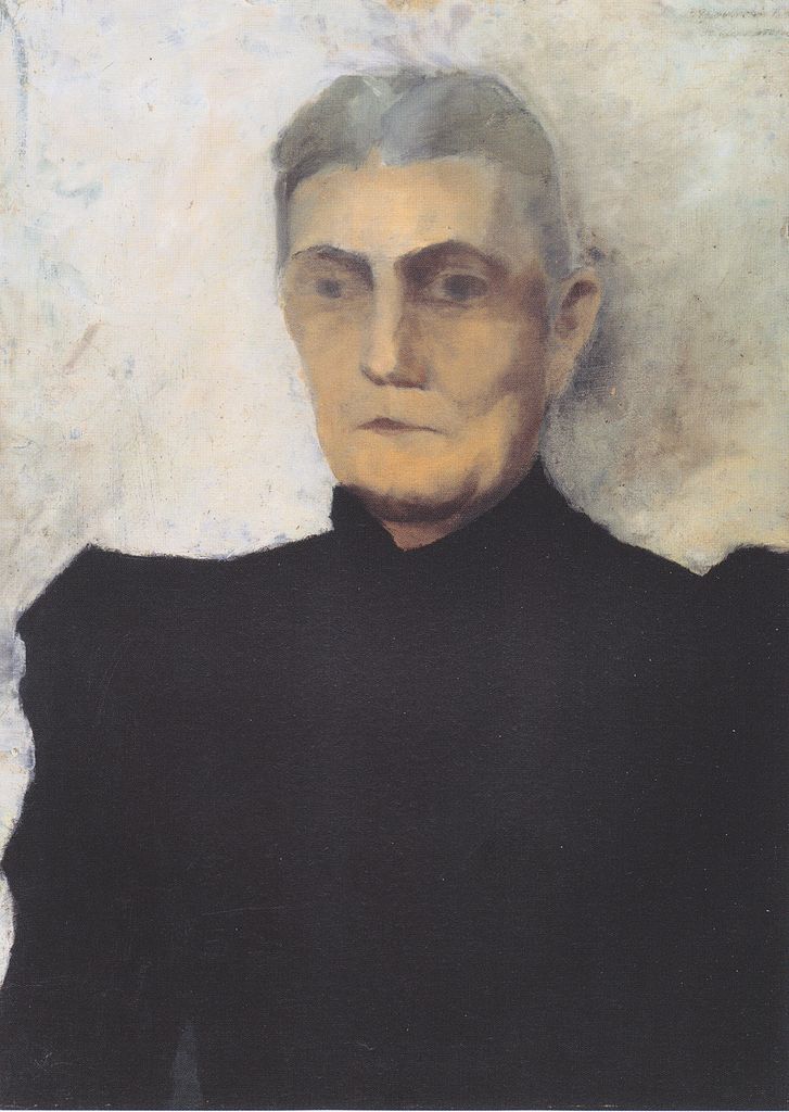 Bust of an Old Woman, vintage artwork by Paula Modersohn-Becker, 12x8" (A4) Poster
