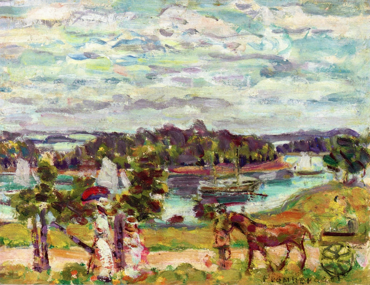 Brooksville, Maine by Maurice Prendergast,A3(16x12")Poster