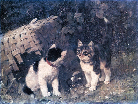 A Visitor to the Shelter by Julius Adam,A3(16x12")Poster