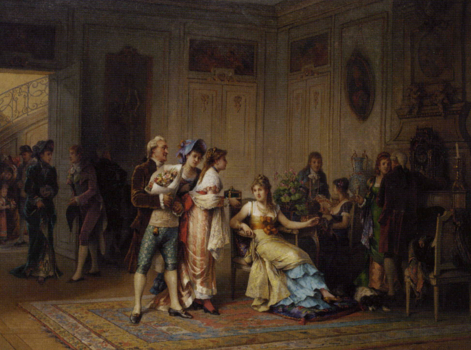 A gift for the chatelaine, vintage artwork by Adrien De Boucherville, 12x8" (A4) Poster