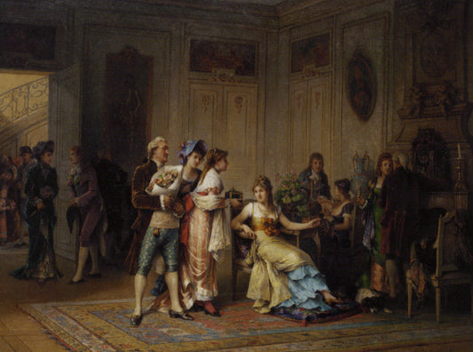 A gift for the chatelaine, vintage artwork by Adrien De Boucherville, 12x8" (A4) Poster