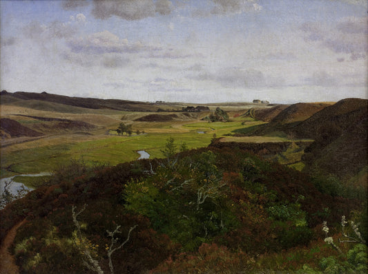 Dollerup Hills near Hald, vintage artwork by Vilhelm Kyhn, A3 (16x12") Poster Print