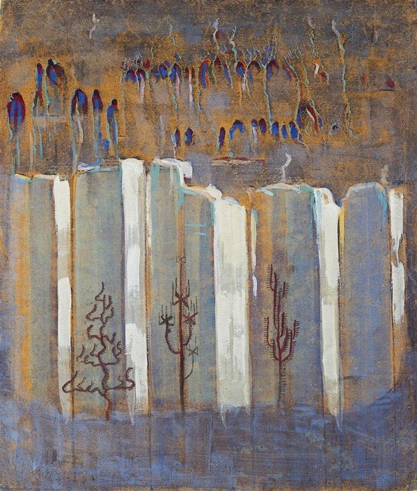 Winter III, vintage artwork by Mikalojus Ciurlionis, 12x8" (A4) Poster