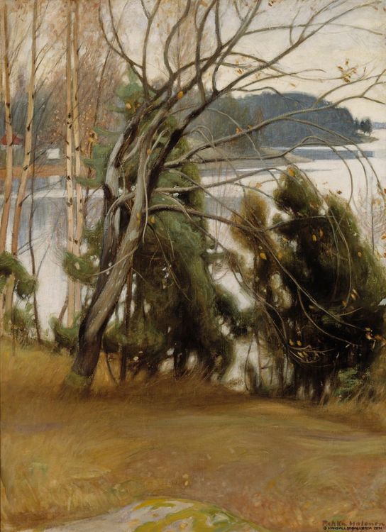 Sallow in Autumn by Pekka Halonen,A3(16x12")Poster