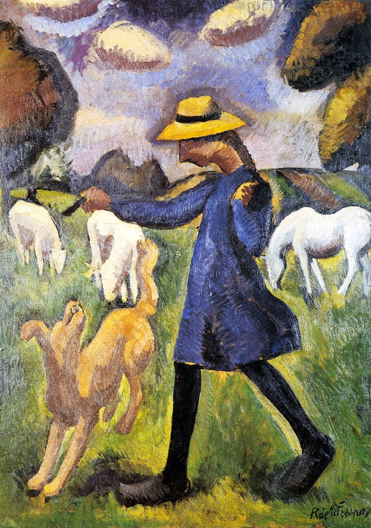 The Child Shepherdess Marie Ressort by Roger de la Fresnaye,16x12(A3) Poster