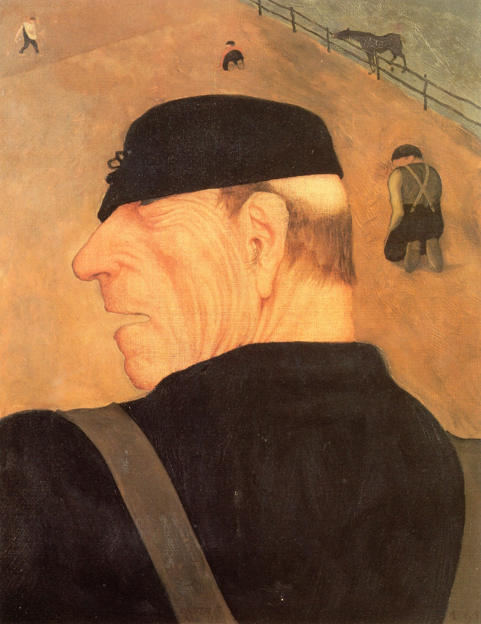 Peasant Kerckhove by Gustave Van de Woestyne,16x12(A3) Poster