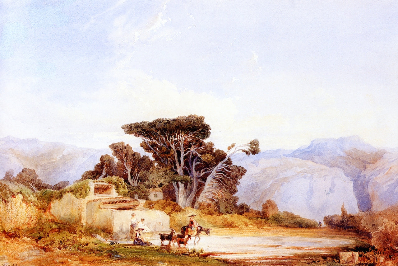 Saint-Julien-les-Martigues, vintage artwork by Felix-Francois-Georges-Philbert Ziem, 12x8" (A4) Poster