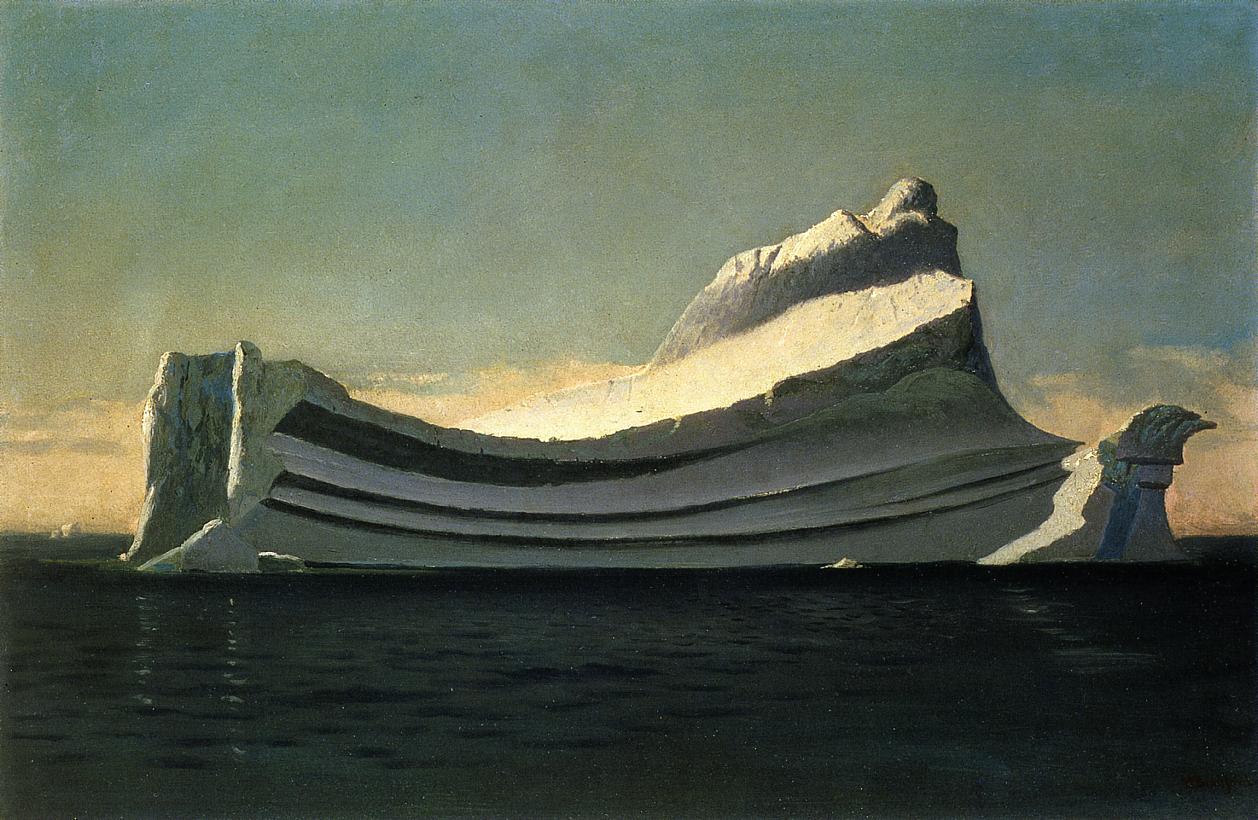 Iceberg, vintage artwork by William Bradford, 12x8" (A4) Poster