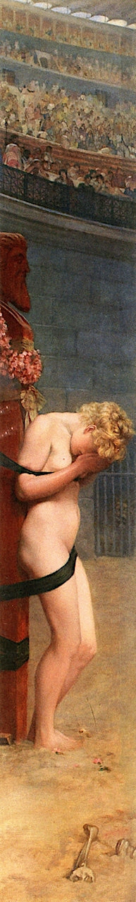 A Christian Martyr, vintage artwork by Herbert Gustave Schmalz, 12x8" (A4) Poster