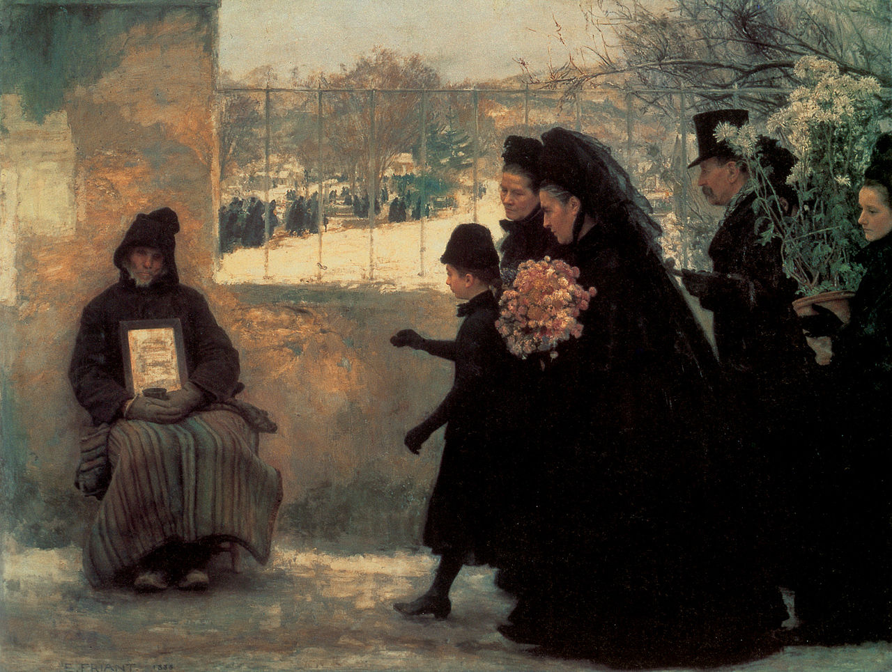 All Saints' Day by emile Friant,A3(16x12")Poster