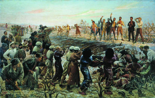 The Execution of 26 Baku Commisaries by Isaak Brodsky,16x12(A3) Poster