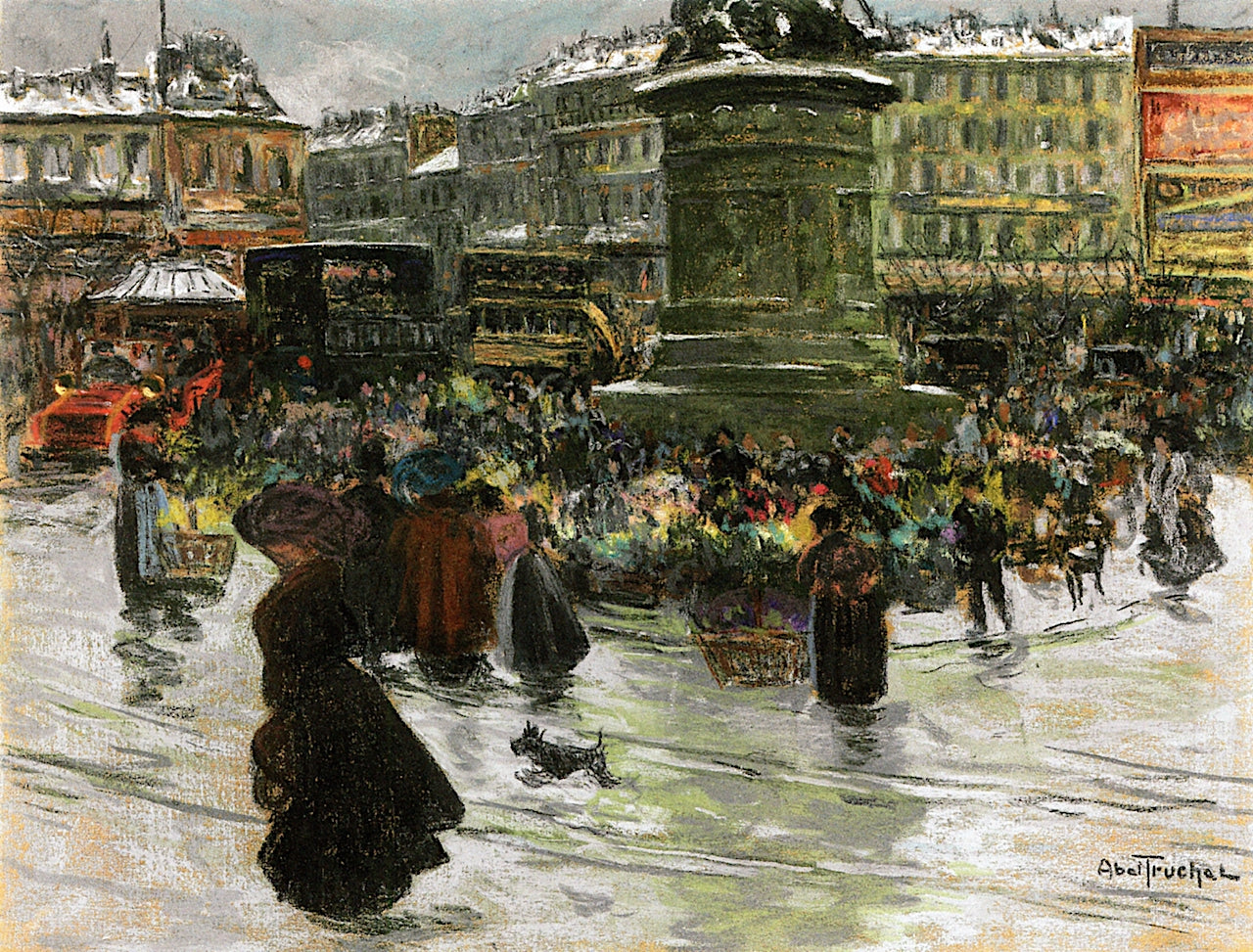 Place de la Republique by Louis Abel-Truchet,A3(16x12")Poster