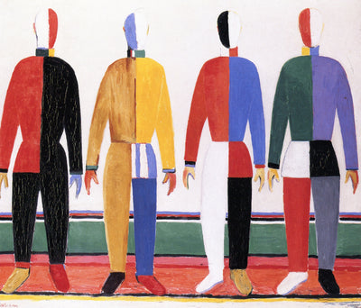 Sportsmen by Kasimir Malevich,16x12(A3) Poster