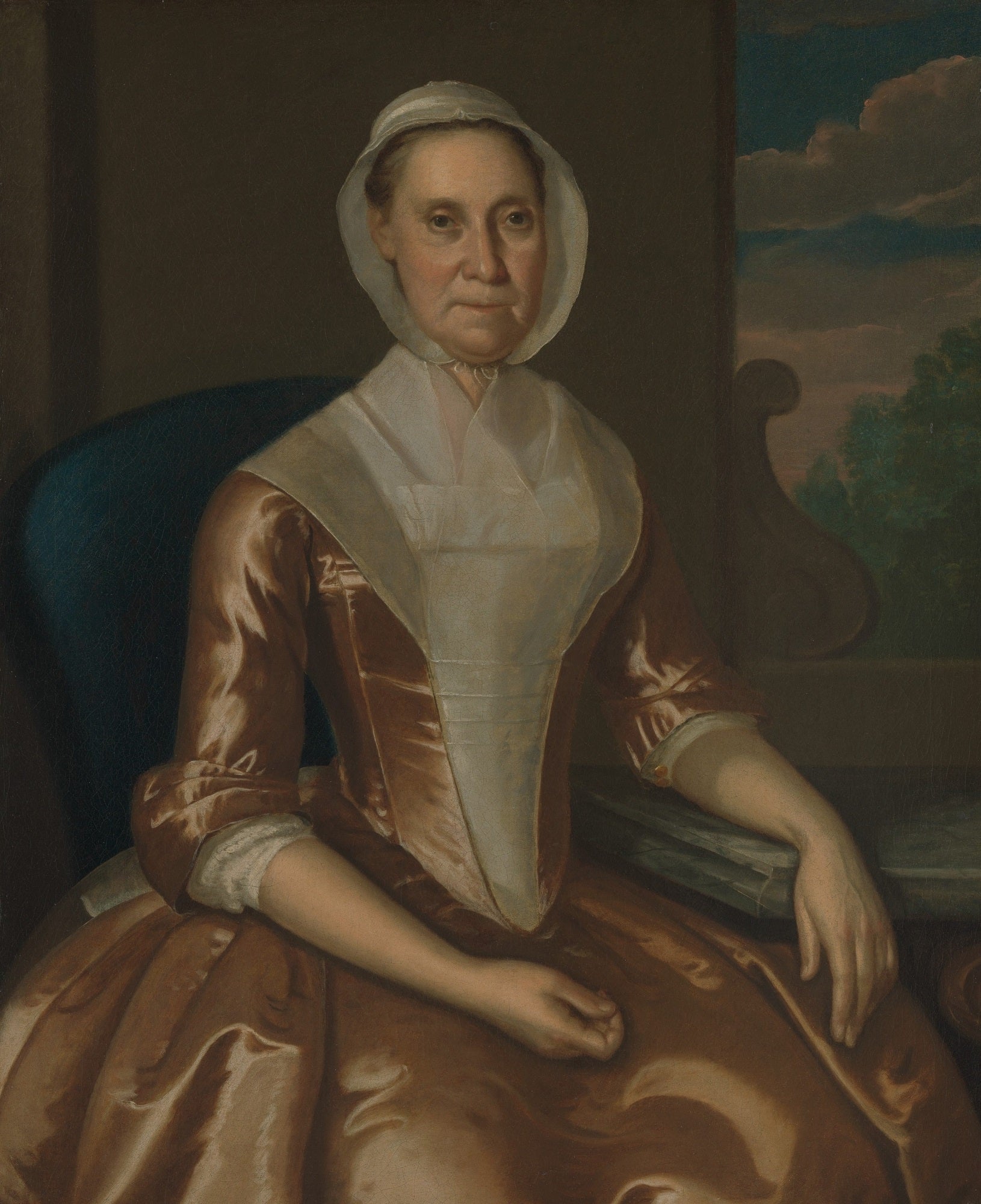 Mrs. Richard Galloway, vintage artwork by John Hesselius, 12x8" (A4) Poster