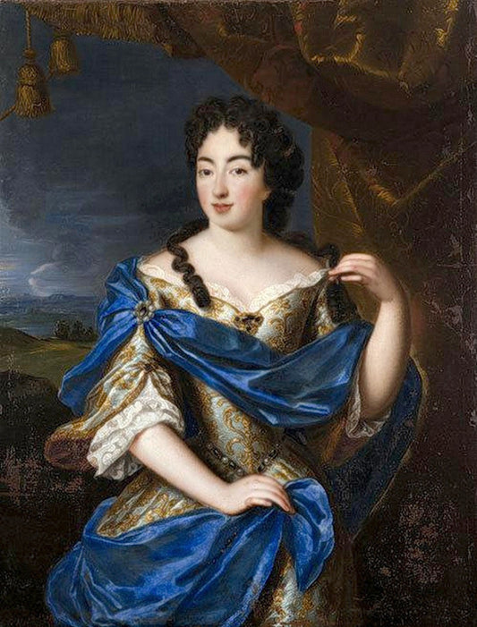 Anne of Bavaria as Duchess of Enghien, vintage artwork by Pierre Gobert, 12x8" (A4) Poster