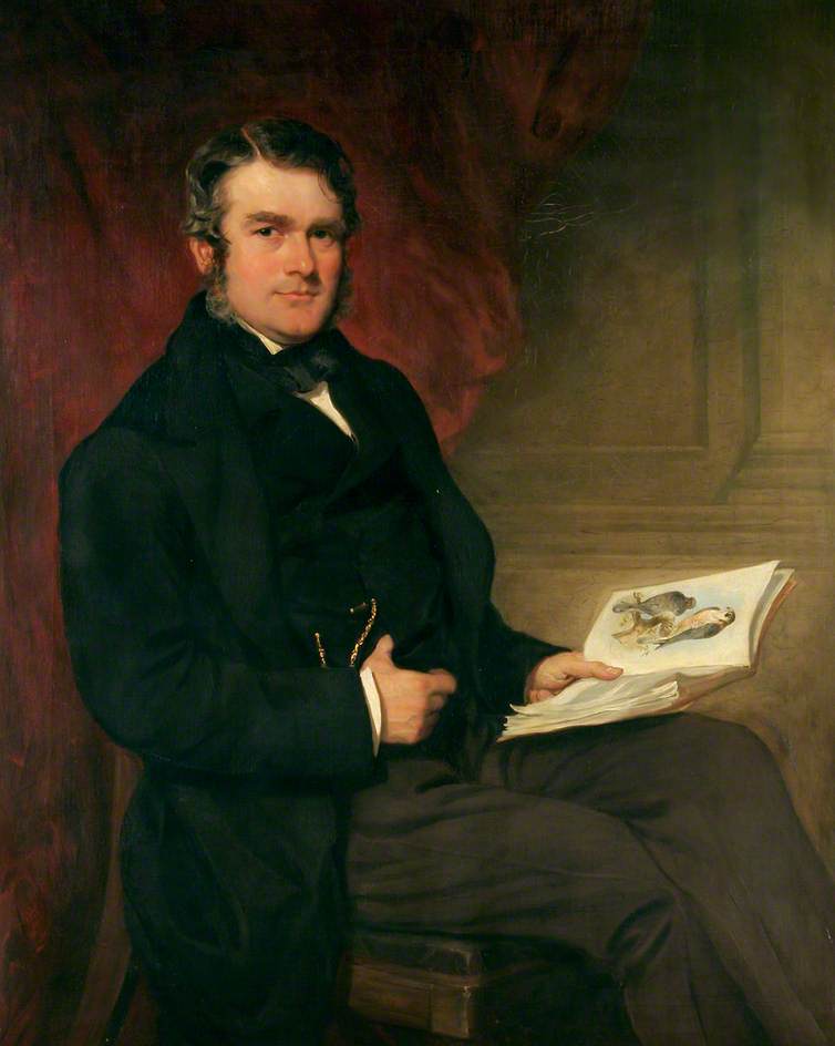 John Henry Gurney, vintage artwork by Sir Francis Grant, P.R.A., A3 (16x12") Poster Print