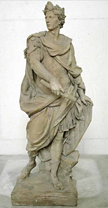 Julius Caesar, vintage artwork by Nicolas Coustou, 12x8" (A4) Poster