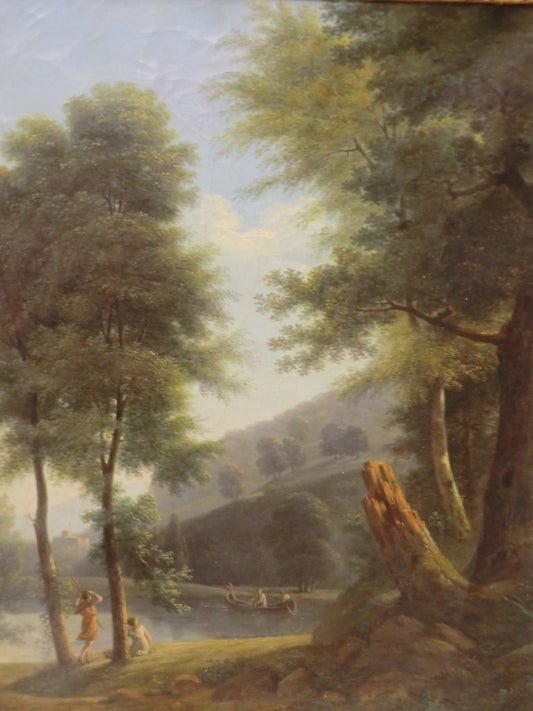 Paysage idyllique, vintage artwork by Jean-Victor Bertin, 12x8" (A4) Poster