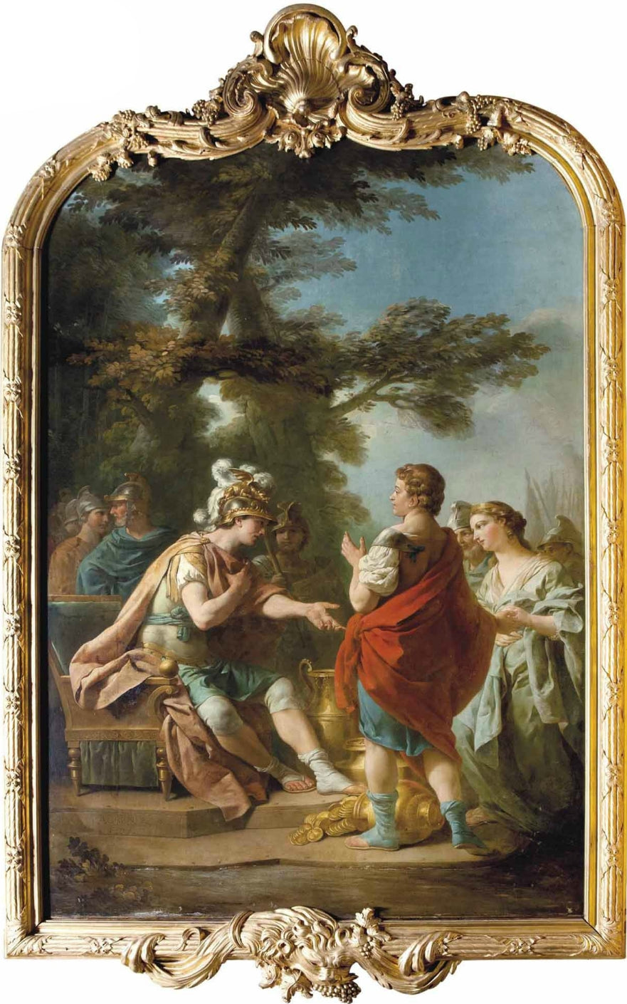 The Clemence of Scipio, vintage artwork by Louis Jean François Lagrenee, 12x8" (A4) Poster