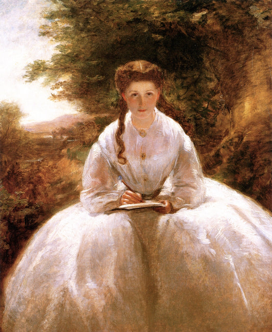 Mrs. Oppenheim, vintage artwork by William Powell Frith, A3 (16x12") Poster Print