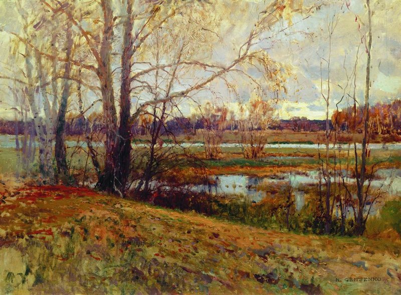 Autumn in Kurakino by Nikolai Gritsenko,A3(16x12")Poster