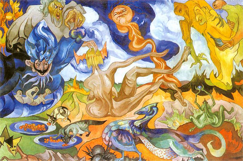 Creation of the World by Stanislaw Witkiewicz,16x12(A3) Poster