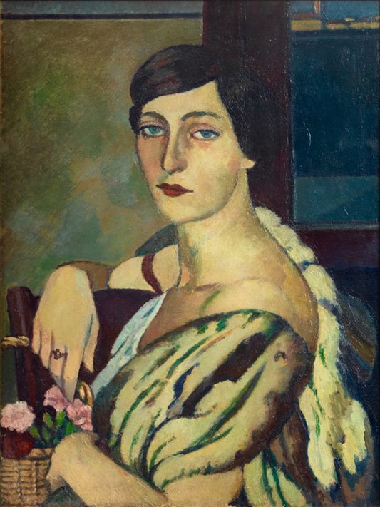 Lady with Fur by Pietro Marussig,16x12(A3) Poster