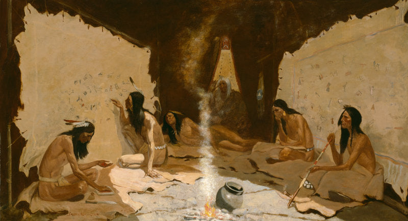 Historians of the Tribe by Frederic Remington,A3(16x12")Poster