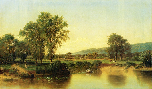 Summer Afternoon by  the River, vintage artwork by Henry Suydam, A3 (16x12") Poster Print