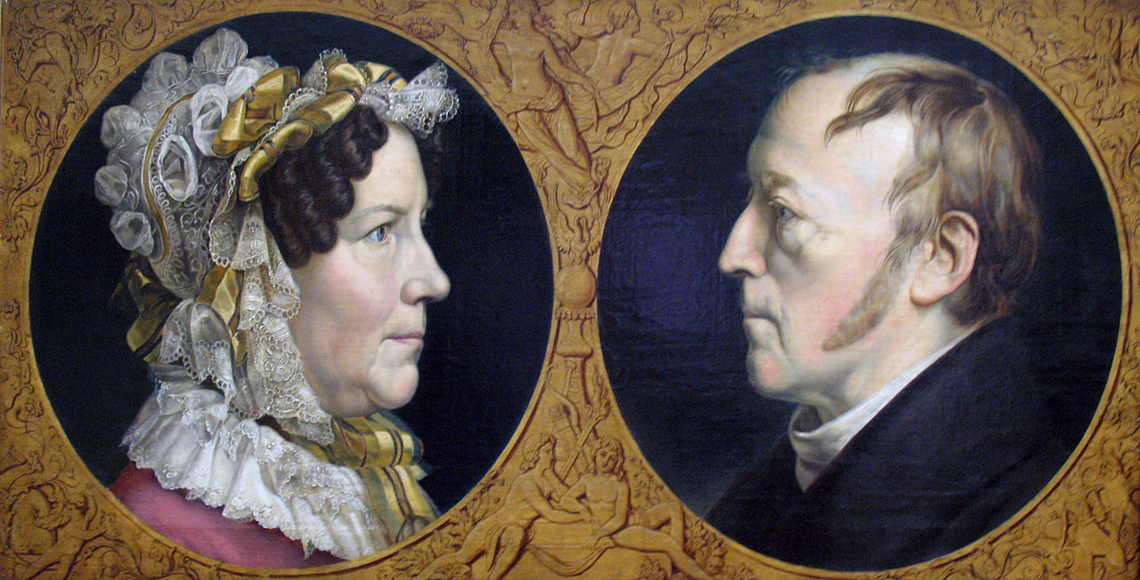 The Artist´s Parents, vintage artwork by Carl Joseph Begas, A3 (16x12") Poster Print
