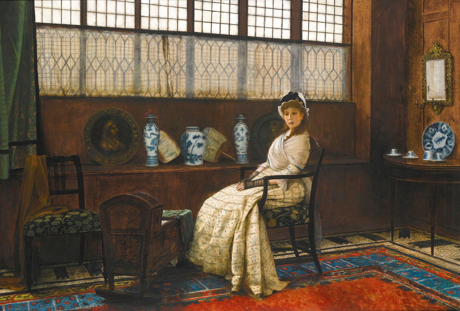 The Cradle Song, vintage artwork by John Atkinson Grimshaw, 12x8" (A4) Poster
