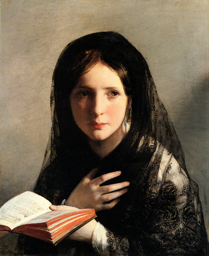 Lost in Dreams, vintage artwork by Friedrich von Amerling, A3 (16x12") Poster Print
