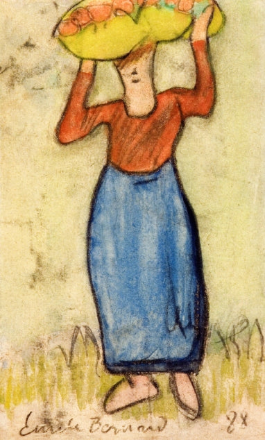 The Apple Carrier by Emile Bernard,A3(16x12")Poster