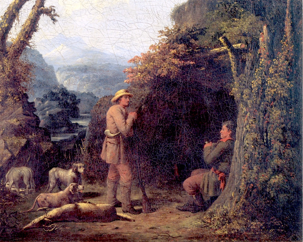 Deer Hunters, vintage artwork by William Tylee Ranney, A3 (16x12") Poster Print