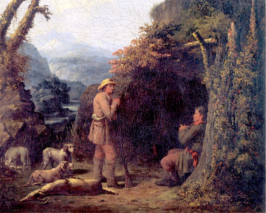 Deer Hunters, vintage artwork by William Tylee Ranney, A3 (16x12") Poster Print