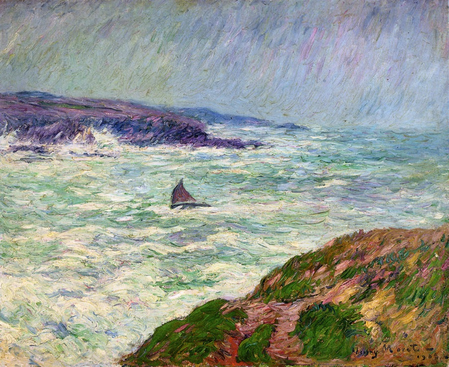 The Entrance to Pouldu by Henry Moret,A3(16x12")Poster