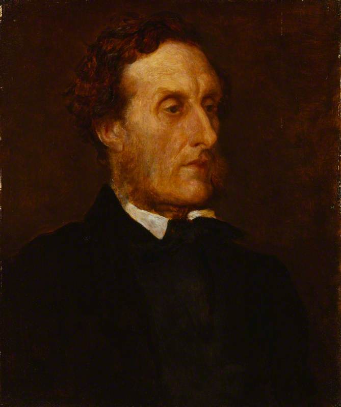 Anthony Ashley-Cooper, 7th Earl of Shaftesbury, vintage artwork by George Frederic Watts, A3 (16x12") Poster Print