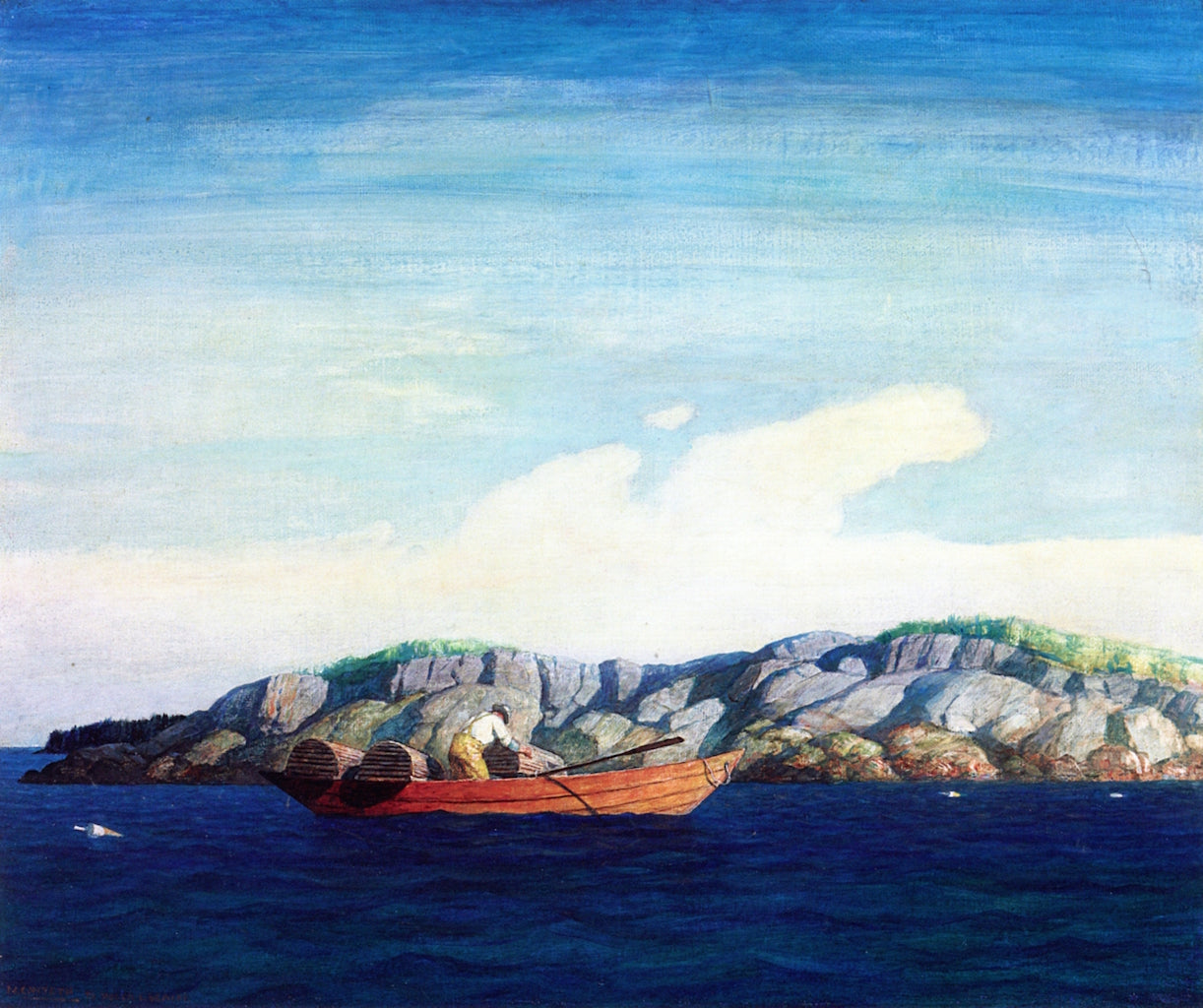 ling Traps off Blubber Island by Newell Convers (N.C.) Wyeth,16x12(A3) Poster