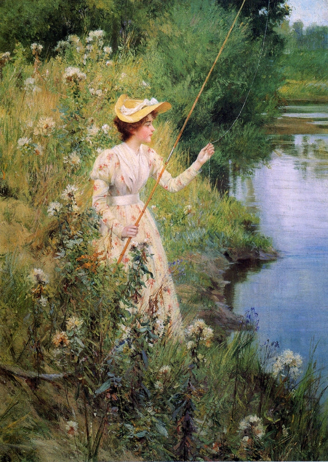 The Gentle Angler by Francis Coates Jones,A3(16x12")Poster