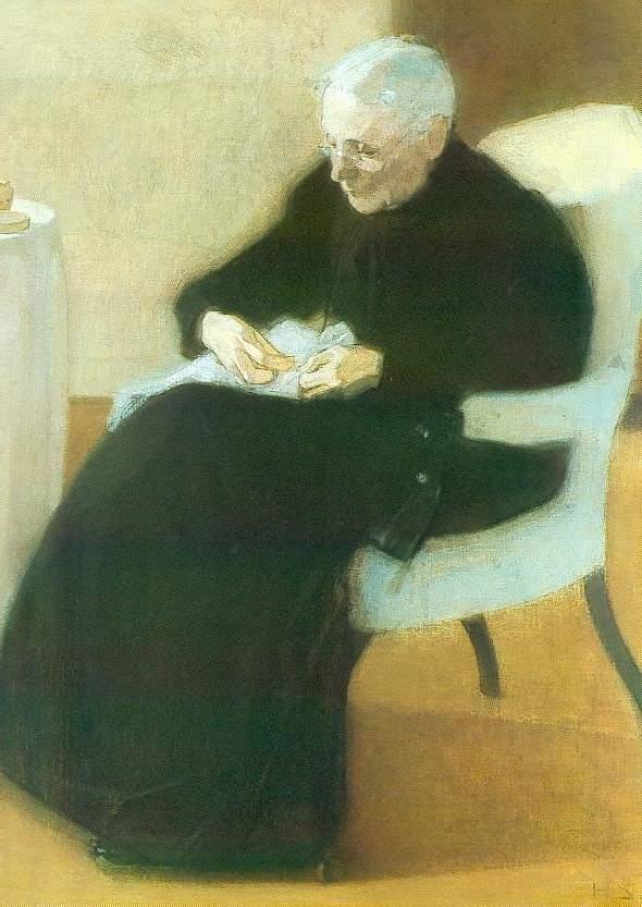 At Home by Helene Schjerfbeck,A3(16x12")Poster