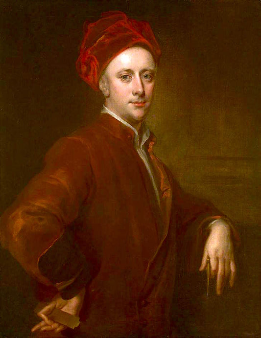Henry Flitcroft, vintage artwork by Attributed to Bartholomew Dandridge, 12x8" (A4) Poster