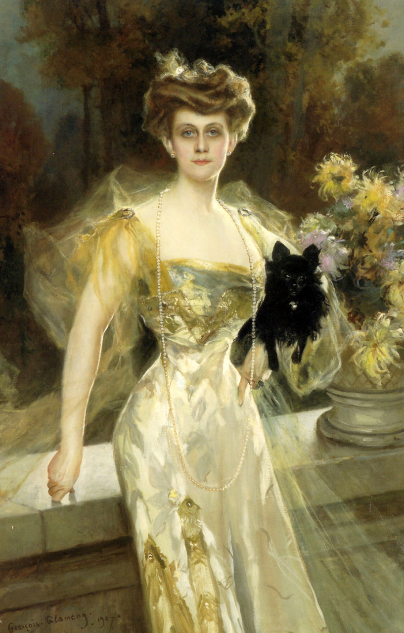 Portrait of Mrs. Meunier by Francois Flameng,A3(16x12")Poster