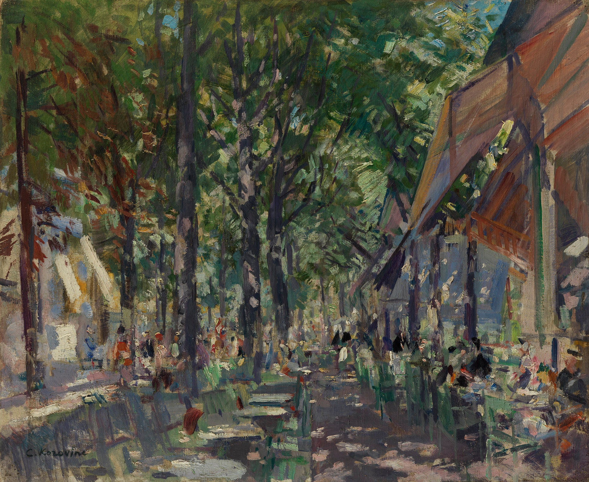 e sur les Grands Boulevards by Constantin Alexeevich Korovin,A3(16x12")Poster