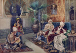 Music in the harem, vintage artwork by Ettore Simonetti, 12x8" (A4) Poster