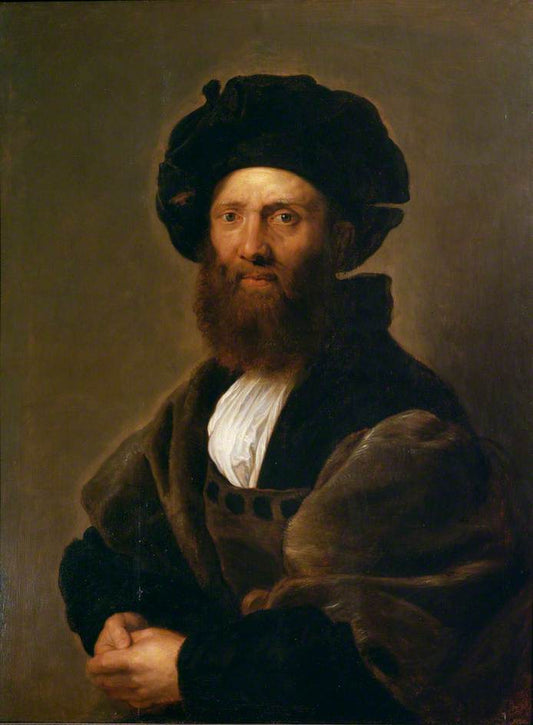 Baldassare Castiglione (after Raphael), vintage artwork by Peter Paul Rubens, 12x8" (A4) Poster