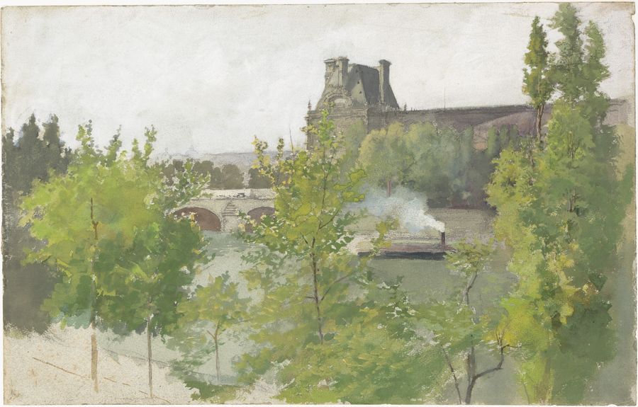 Louvre by Arthur B. Davies,A3(16x12")Poster