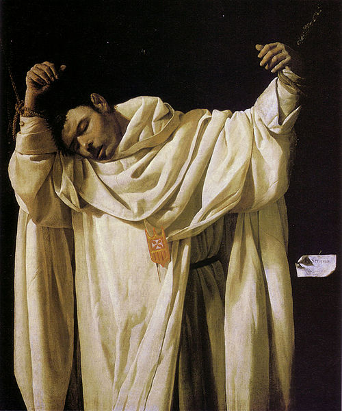 Saint Serapio, vintage artwork by Francisco de Zurbarán, 12x8" (A4) Poster